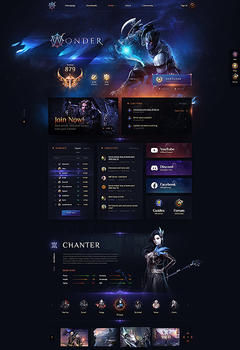 Aion Wonder Game server Website Template